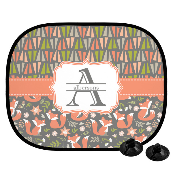 Custom Fox Trail Floral Car Side Window Sun Shade (Personalized)
