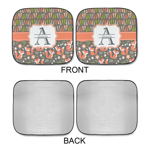 Fox Trail Floral Car Sun Shades - APPROVAL