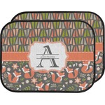 Fox Trail Floral Car Floor Mats (Back Seat) (Personalized)