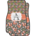 Fox Trail Floral Car Floor Mats (Front Seat) (Personalized)