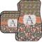 Fox Trail Floral Car Floor Mats Set - 2 Front & 2 Back (Personalized)