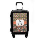 Fox Trail Floral Carry On Hard Shell Suitcase (Personalized)