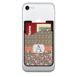 Fox Trail Floral 2-in-1 Cell Phone Credit Card Holder & Screen Cleaner (Personalized)
