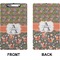 Fox Trail Floral Clipboard (Legal) (Front + Back)