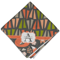 Fox Trail Floral Cloth Dinner Napkin - Single w/ Name and Initial