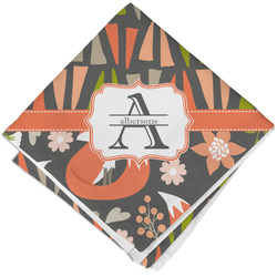 Fox Trail Floral Cloth Napkin w/ Name and Initial