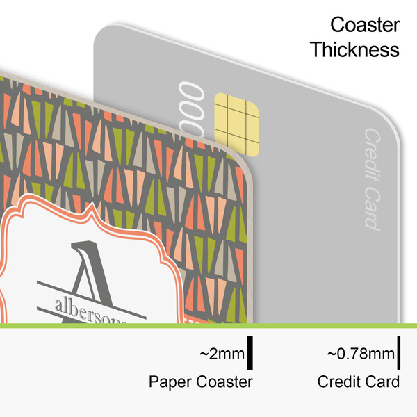 Fox Trail Floral Coaster Thickness