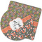 Fox Trail Floral Rubber Backed Coaster (Personalized)