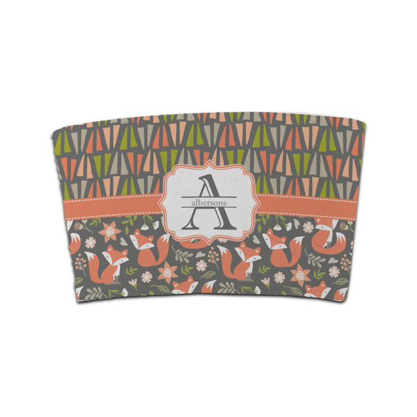 Custom Fox Trail Floral Coffee Cup Sleeve (Personalized)