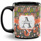 Fox Trail Floral Coffee Mug - 11 oz - Full- Black