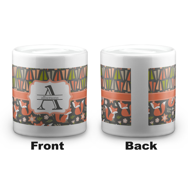 Fox Trail Floral Coin Bank - Apvl