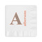 Fox Trail Floral Coined Cocktail Napkins (Personalized)