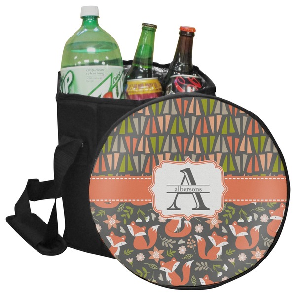 Custom Fox Trail Floral Collapsible Cooler & Seat (Personalized)