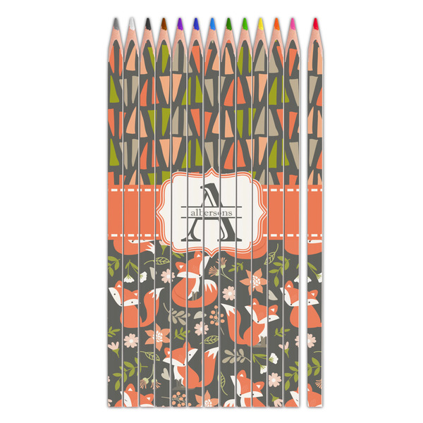 Custom Fox Trail Floral Colored Pencils (Personalized)