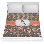Fox Trail Floral Comforter - Full / Queen (Personalized)