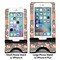 Fox Trail Floral Compare Phone Stand Sizes - with iPhones