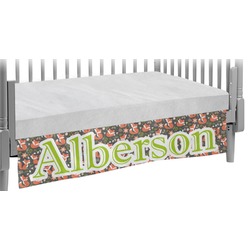 Fox Trail Floral Crib Skirt (Personalized)