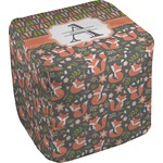 Fox Trail Floral Cube Pouf Ottoman - 18" (Personalized)