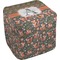 Fox Trail Floral Cube Poof Ottoman (Top)