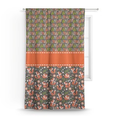 Fox Trail Floral Curtain - 50"x84" Panel