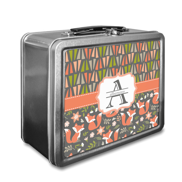 Custom Fox Trail Floral Lunch Box (Personalized)