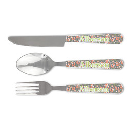 Fox Trail Floral Cutlery Set (Personalized)