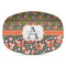 Fox Trail Floral Plastic Platter - Microwave & Oven Safe Composite Polymer (Personalized)