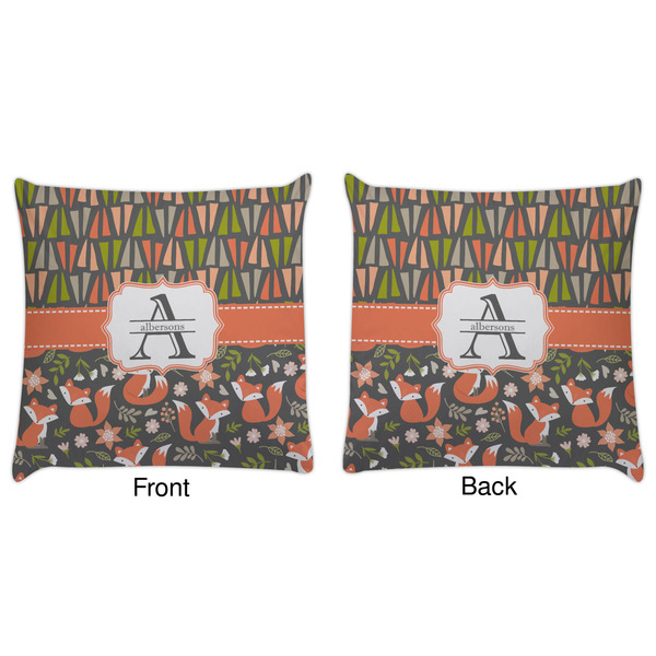 Fox Trail Floral Decorative Pillow Case - Approval