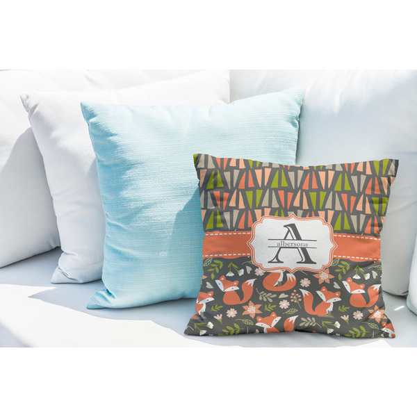 Fox Trail Floral Decorative Pillow Case - LIFESTYLE 2