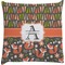 Fox Trail Floral Decorative Pillow Case (Personalized)