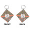 Fox Trail Floral Diamond Keychain (Front + Back)