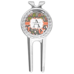 Fox Trail Floral Golf Divot Tool & Ball Marker (Personalized)