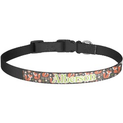 Fox Trail Floral Dog Collar - Large (Personalized)