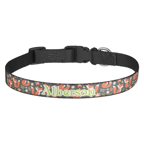 Custom Fox Trail Floral Dog Collar (Personalized)