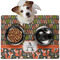 Fox Trail Floral Dog Food Mat - Medium LIFESTYLE