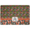 Fox Trail Floral Dog Food Mat w/ Name and Initial