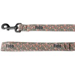Fox Trail Floral Deluxe Dog Leash (Personalized)