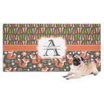 Fox Trail Floral Dog Towel (Personalized)
