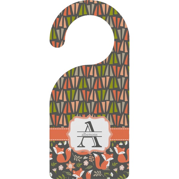 Custom Fox Trail Floral Door Hanger (Personalized)