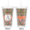 Fox Trail Floral Double Wall Tumbler with Straw - Approval