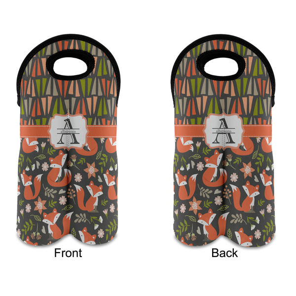 Fox Trail Floral Double Wine Tote - APPROVAL (new)