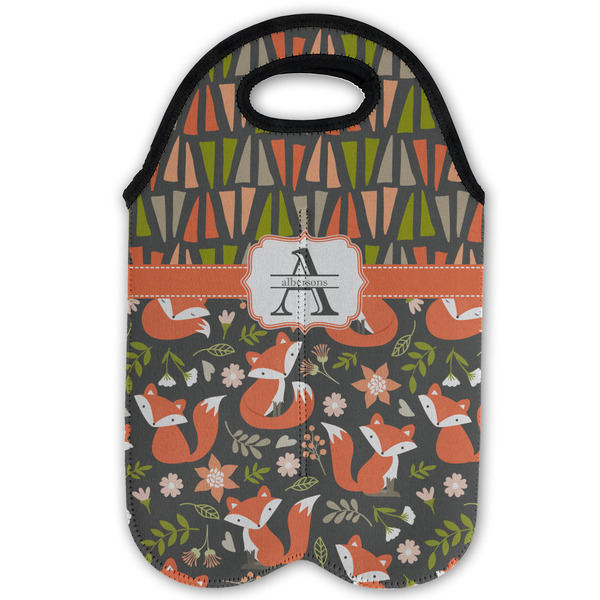 Fox Trail Floral Double Wine Tote - Flat (new)