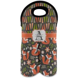Fox Trail Floral Wine Tote Bag (2 Bottles) (Personalized)