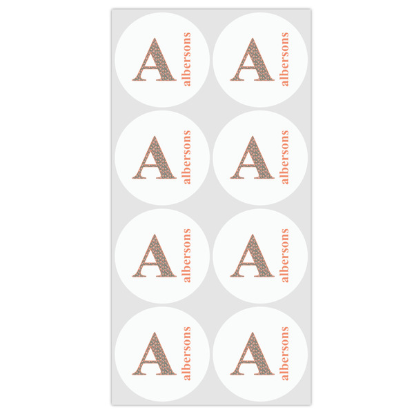 Fox Trail Floral Drink Topper - Medium - Set of 12