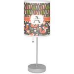 Fox Trail Floral 7" Drum Lamp with Shade (Personalized)