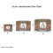 Fox Trail Floral Drum Lampshades - Sizing Chart