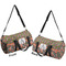 Fox Trail Floral Duffle bag large front and back sides