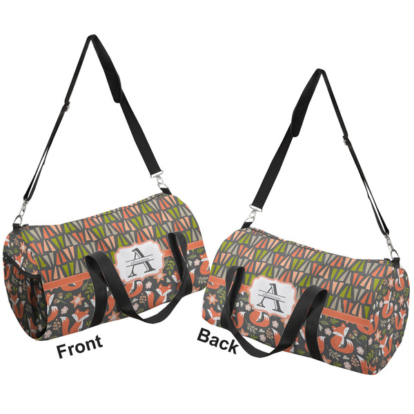 Fox Trail Floral Duffle bag small front and back sides