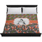 Fox Trail Floral Duvet Cover - King - On Bed - No Prop