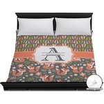 Fox Trail Floral Duvet Cover - King (Personalized)